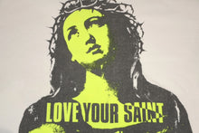 Load image into Gallery viewer, 極美品 SAINT MICHAEL セントマイケル LOVE UR SAINT 長袖Tシャツ SM-YS1-0000-017 サイズL ホワイト 中古 4b012890