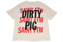 Load image into Gallery viewer, 極美品 SAINT MICHAEL セントマイケル 半袖Tシャツ SM-HR8-0000-021 サイズL ホワイト ヴィンテージ加工 中古 4b012895