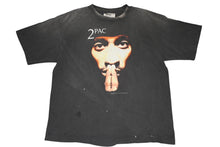 Load image into Gallery viewer, SAINT MICHAEL セントマイケル 2pac Tシャツ チャコールグレー サイズL SM-HR8-0000-C14 美品 中古 4b012896