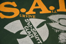 Load image into Gallery viewer, 極美品 SAINT MICHAEL セントマイケル SAINT CLAN セイントクラン 半袖Tシャツ SM-YS8-0000-C16 サイズL グリーン 中古 4b012899
