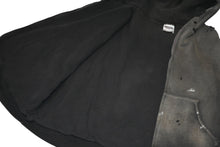 Load image into Gallery viewer, 新品同様 SAINT MXXXXXX セントマイケル 25SS ZIP UP HOODIE DOUBLE FACE ダメージ加工パーカー チャコールグレー サイズXL 中古 4b012908