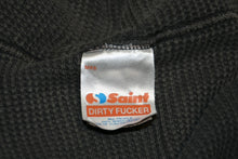 Load image into Gallery viewer, 新品同様 SAINT MXXXXXX セントマイケル 25SS ZIP UP HOODIE DOUBLE FACE ダメージ加工パーカー チャコールグレー サイズXL 中古 4b012908