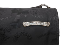 Load image into Gallery viewer, 新品未使用 CHROME HEARTS クロムハーツ ナイロンポーチ 新作 総柄 マルチロゴ ナイロン バッグ レザーパッチ 中古 4b012915