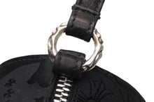 Load image into Gallery viewer, 新品未使用 CHROME HEARTS クロムハーツ ナイロンポーチ 新作 総柄 マルチロゴ ナイロン バッグ レザーパッチ 中古 4b012915