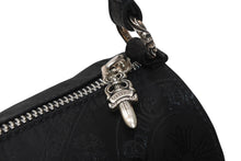 Load image into Gallery viewer, 新品未使用 CHROME HEARTS クロムハーツ ナイロンポーチ 新作 総柄 マルチロゴ ナイロン バッグ レザーパッチ 中古 4b012915