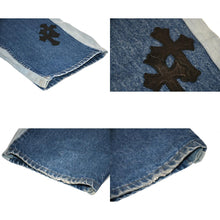 Load image into Gallery viewer, CHROME HEARTS クロムハーツ × GALLERY DEPT. ギャラリーデプト セメタリークロスパッチデニム サイズ34 ドッキング 20パッチ 美品 中古 4b012920