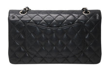 Load image into Gallery viewer, 新品未使用 CHANEL シャネル マトラッセ25 Wフラップ Wチェーンショルダーバッグ 30番台 ココマーク キャビアスキン シルバー金具 中古 4b012926