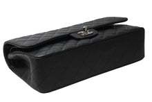 Load image into Gallery viewer, 新品未使用 CHANEL シャネル マトラッセ25 Wフラップ Wチェーンショルダーバッグ 30番台 ココマーク キャビアスキン シルバー金具 中古 4b012926