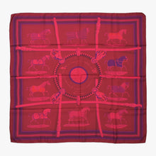 Load image into Gallery viewer, 極美品 HERMES エルメス 2016年 京都祇園ポップアップ限定スカーフ カレ90 シルク 限定カラー ピンク 中古 4b012928