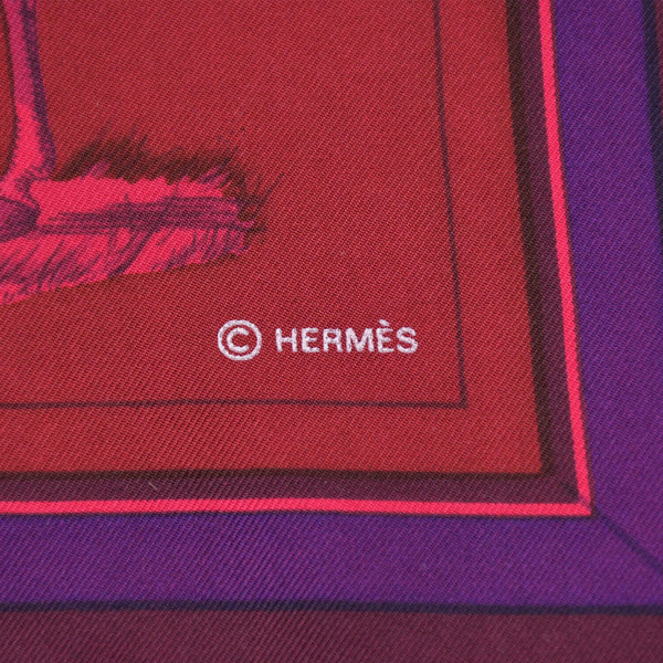極美品 HERMES エルメス 2016年 京都祇園ポップアップ限定スカーフ カレ90 シルク 限定カラー ピンク 中古 4b012928