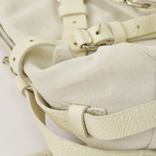 Load image into Gallery viewer, Alexander Wang アレキサンダーワン マルチベルトデザイン 2WAY ハンドバッグ ベージュ スウェード レザー シルバー金具 美品 中古 4b012931