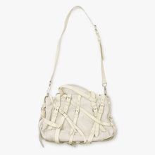 Load image into Gallery viewer, Alexander Wang アレキサンダーワン マルチベルトデザイン 2WAY ハンドバッグ ベージュ スウェード レザー シルバー金具 美品 中古 4b012931