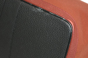 新品同様 HERMES エルメス ガーデンパーティGM トートバッグ キャンバス ネゴンダ ブラック バーガンディ バイカラー 中古 4b012933