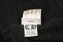 Load image into Gallery viewer, CHROME HEARTS クロムハーツ 霜降り ジップアップフーディー パーカー ロゴ プリント サイズM グレー 美品 中古 4b012943