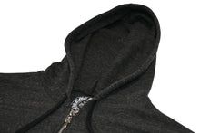 Load image into Gallery viewer, CHROME HEARTS クロムハーツ 霜降り ジップアップフーディー パーカー ロゴ プリント サイズM グレー 美品 中古 4b012943