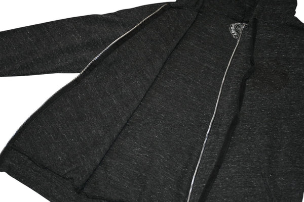 CHROME HEARTS クロムハーツ ジップアップフーディー パーカー T BAR プリント サイズL グレー 美品 中古 4b012945