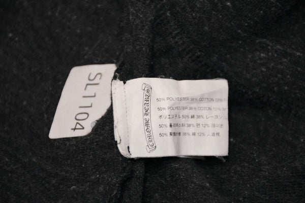 CHROME HEARTS クロムハーツ ジップアップフーディー パーカー T BAR プリント サイズL グレー 美品 中古 4b012945