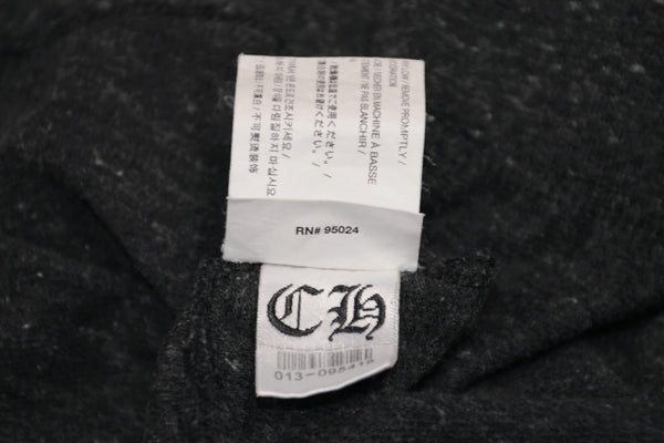 CHROME HEARTS クロムハーツ ジップアップフーディー パーカー T BAR プリント サイズL グレー 美品 中古 4b012945