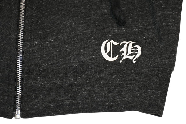 CHROME HEARTS クロムハーツ ジップアップフーディー パーカー T BAR プリント サイズL グレー 美品 中古 4b012945