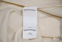 Load image into Gallery viewer, CHROME HEARTS クロムハーツ LS HNLY ヘンリーネック 半袖Tシャツ サイズL クロスボールボタン アイボリー CH刺繍 美品 中古 4b012946