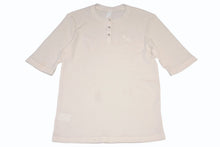 Load image into Gallery viewer, CHROME HEARTS クロムハーツ LS HNLY ヘンリーネック 半袖Tシャツ サイズL クロスボールボタン アイボリー CH刺繍 美品 中古 4b012946