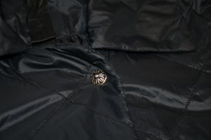 CHROME HEARTS クロムハーツ キルティング ナイロン ジャケット コート クロスボール サイズXS シルバー925 美品 中古 4b012947