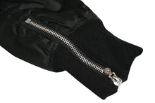 Load image into Gallery viewer, CHROME HEARTS クロムハーツ ジャケット MA1 サイズXS レザーパッチ ブラック ナイロン シルバー925 美品 中古 4b012948