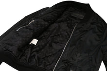 Load image into Gallery viewer, CHROME HEARTS クロムハーツ ジャケット MA1 サイズXS レザーパッチ ブラック ナイロン シルバー925 美品 中古 4b012948