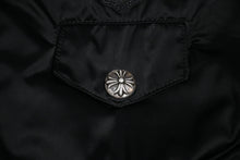 Load image into Gallery viewer, CHROME HEARTS クロムハーツ ジャケット MA1 サイズXS レザーパッチ ブラック ナイロン シルバー925 美品 中古 4b012948