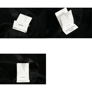 CHROME HEARTS クロムハーツ デニム レザーシャツ ワンピース クロスボール サイズS ブラック シルバー925 美品 中古 4b012949