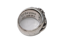 Load image into Gallery viewer, CHROME HEARTS クロムハーツ FLORAL CROSS フローラルクロス リング 指輪 重量約15.4g サイズ9号 スターリングシルバー 美品 中古 4b012951