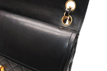 Load image into Gallery viewer, CHANEL シャネル マトラッセ25 Wフラップ Wチェーンショルダーバッグ 0番台 ココマーク ラムスキン ブラック 美品 中古 4b012956