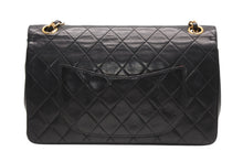 Load image into Gallery viewer, CHANEL シャネル マトラッセ25 Wフラップ Wチェーンショルダーバッグ 0番台 ココマーク ラムスキン ブラック 美品 中古 4b012956
