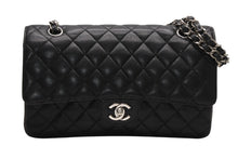 Load image into Gallery viewer, 極美品 CHANEL シャネル マトラッセ25 Wフラップ Wチェーンショルダーバッグ 13番台 ココマーク キャビアスキン ブラック 中古 4b012957