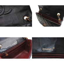 Load image into Gallery viewer, CHANEL シャネル マトラッセ23 ハーフムーン Sチェーンショルダーバッグ A01275 1番台 ココマーク ラムスキン ブラック 美品 中古 4b012958