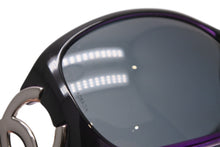 Load image into Gallery viewer, 極美品 CHANEL シャネル サングラス アイウェア 6014 c.878/70 サイズ64□16 120 ココマーク パープル 中古 4b012960