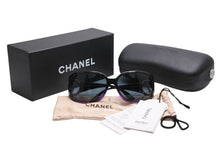 Load image into Gallery viewer, 極美品 CHANEL シャネル サングラス アイウェア 6014 c.878/70 サイズ64□16 120 ココマーク パープル 中古 4b012960
