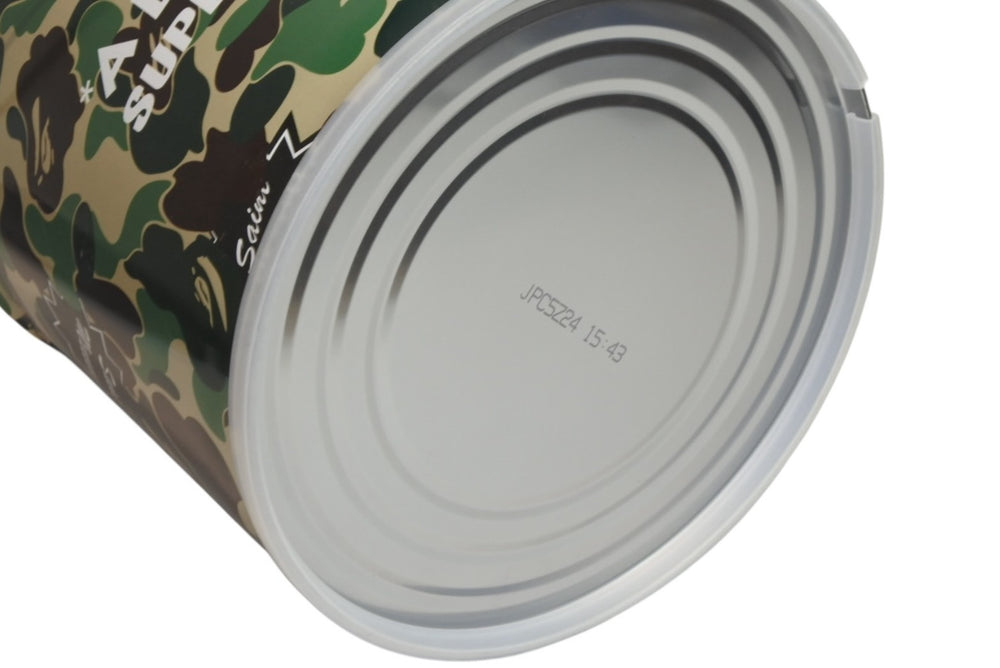 新品未使用品 アベイシングエイプ×セントマイケル 26SS 缶スツール 1M23-192-901 マルチカラー スチール PVC ウレタン シルバー金具 中古 4b012984