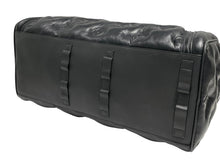 Load image into Gallery viewer, 極美品 LOUIS VUITTON ルイヴィトン キーポル スリーポール バンドリエール60 ヴァージル アブロー ロゴ M55692 レザー ブラック 中古 4b012999