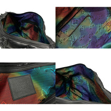 Load image into Gallery viewer, 極美品 LOUIS VUITTON ルイヴィトン キーポル スリーポール バンドリエール60 ヴァージル アブロー ロゴ M55692 レザー ブラック 中古 4b012999