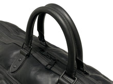 Load image into Gallery viewer, 極美品 LOUIS VUITTON ルイヴィトン キーポル スリーポール バンドリエール60 ヴァージル アブロー ロゴ M55692 レザー ブラック 中古 4b012999