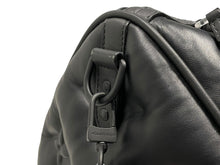 Load image into Gallery viewer, 極美品 LOUIS VUITTON ルイヴィトン キーポル スリーポール バンドリエール60 ヴァージル アブロー ロゴ M55692 レザー ブラック 中古 4b012999
