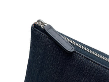 画像をギャラリービューアに読み込む, 新品未使用 CHANEL シャネル ドーヴィルライン クラッチバッグ A80117 23番台 ココマーク デニム ネイビー オレンジ 中古 4b013004