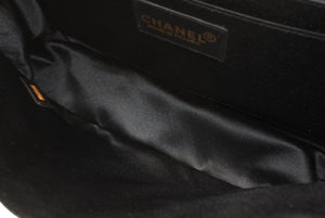 極美品 CHANEL シャネル チョコバー ショルダーバッグ 6番台 ココマーク ラムスキン キルティング アイボリー ゴールド金具 中古 4b013008