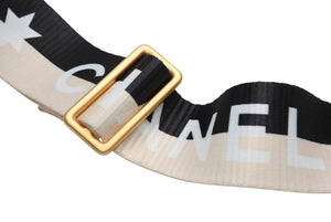 極美品 CHANEL シャネル チョコバー ショルダーバッグ 6番台 ココマーク ラムスキン キルティング アイボリー ゴールド金具 中古 4b013008