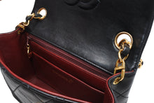 Load image into Gallery viewer, 極美品 CHANEL シャネル ミニマトラッセ17 Sフラップ Sチェーンショルダーバッグ 2番台 ココマーク ラムスキン ブラック 中古 4b013013