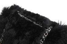 Load image into Gallery viewer, 新品同様 CHANEL シャネル Sフラップ Wチェーンショルダーバッグ 21番台 オリラグファー ラムスキン ココマーク ブラック 中古 4b013014