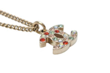 Load image into Gallery viewer, 極美品 CHANEL シャネル ココマーク ネックレス 重量約5.1g 04A刻印 全長約43cm マルチラインストーン GP メタル ゴールド 中古 4b011979