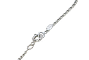 極美品 CHANEL シャネル ココマーク ネックレス 重量約5.8g 05V刻印 全長約43.5cm メタル シルバー アイボリー 中古 4b011967