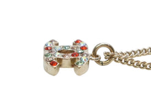 Load image into Gallery viewer, 極美品 CHANEL シャネル ココマーク ネックレス 重量約5.2g 04A刻印 全長約42.5g マルチラインストーン GP メタル ゴールド 中古 4b011926